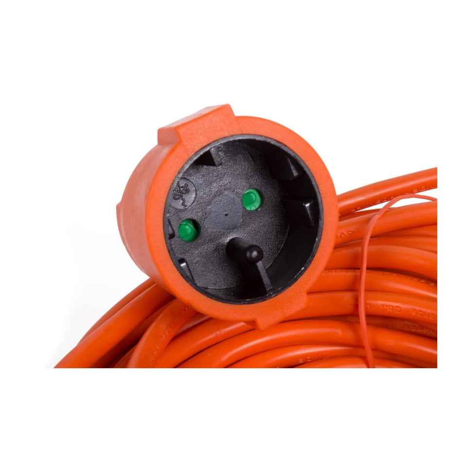 Benson Electric Verlengsnoer 2X1.5 niet geaard 20 mtr oranje