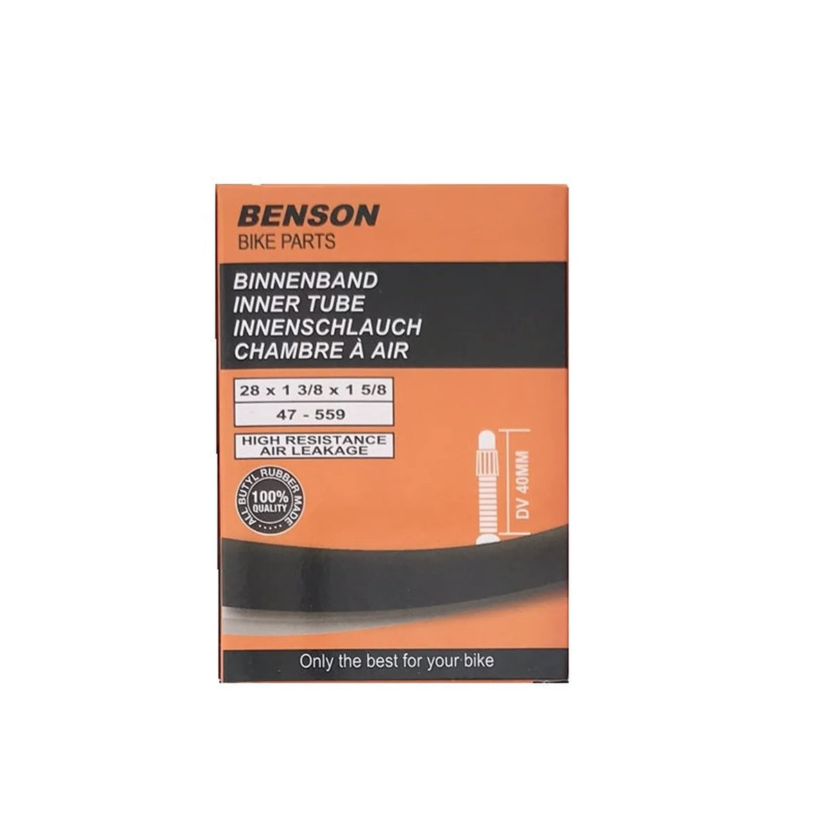 Benson Bike Parts Binnenband 28 x 1 3/8 x 1 5/8 butyl