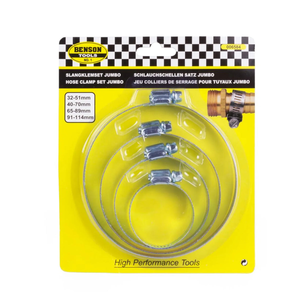 Benson Tools Slangklemmen set jumbo