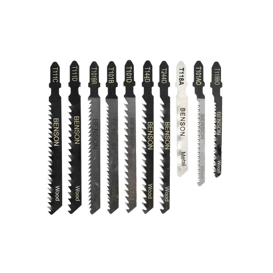 Benson Tools Decoupeerzaagbladen 10 dlg hout t-schacht profi