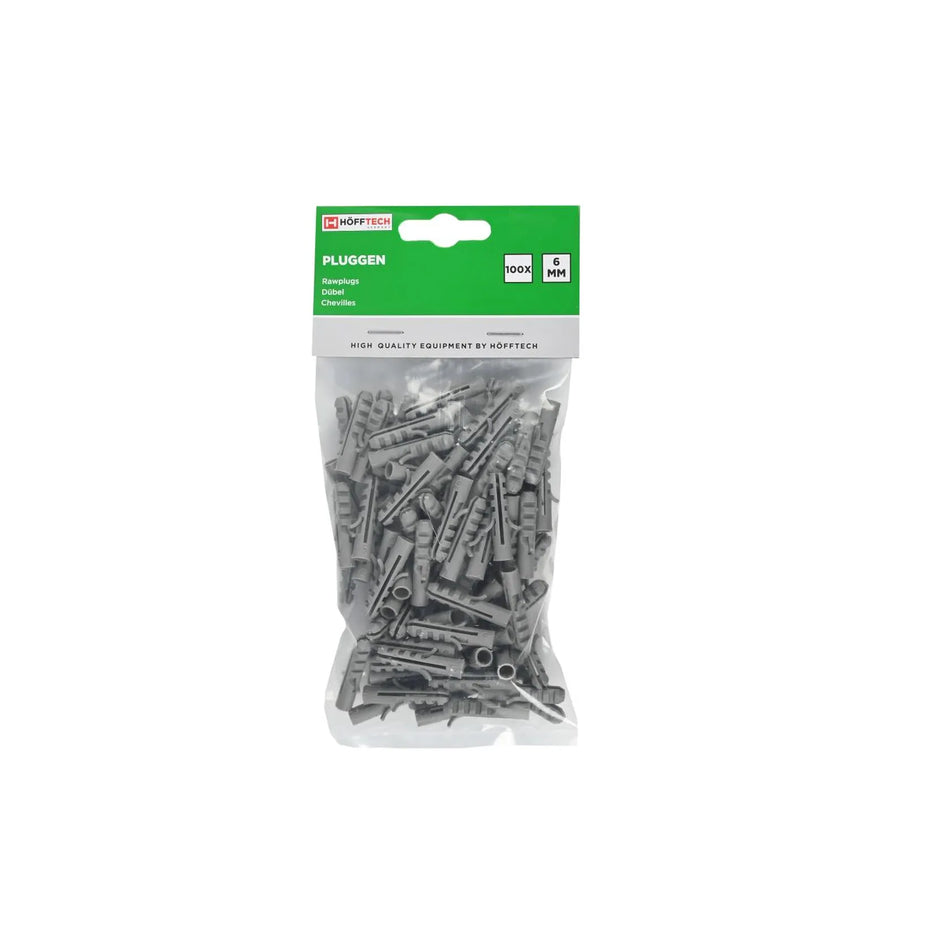 Benson Tools Pluggen 6 mm nylon 100-delig
