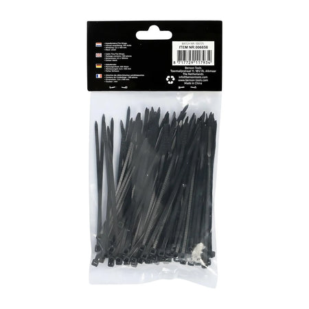 Benson Tools Kabelbinders 2.5 x 100 mm 100 dlg zwart