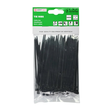 Benson Tools Kabelbinders 2.5 x 100 mm 100 dlg zwart