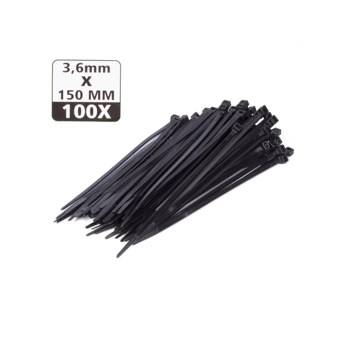 Benson Tools Kabelbinders 3.6 x 150 mm 100 stuks zwart