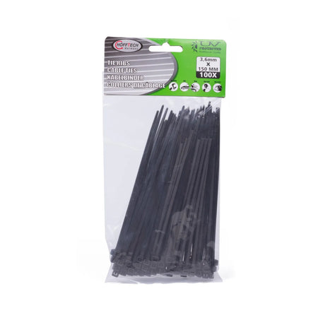 Benson Tools Kabelbinders 3.6 x 150 mm 100 stuks zwart