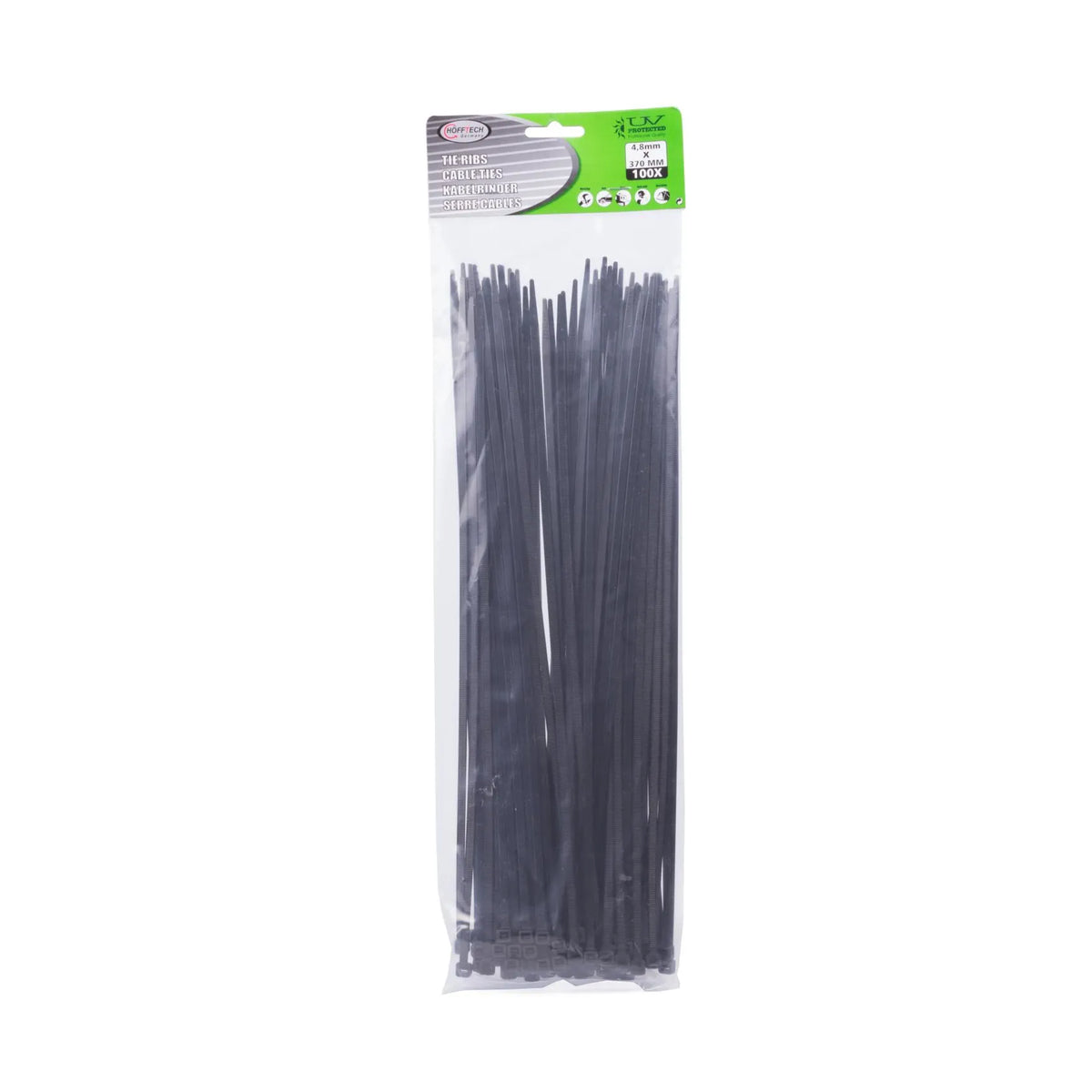Benson Tools Kabelbinders 4.8 x 380 mm 100 dlg zwart