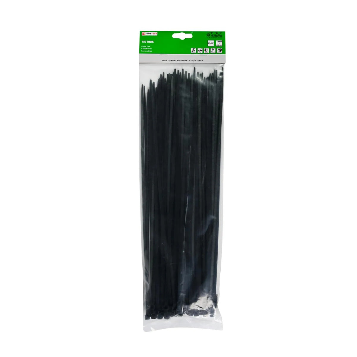 Benson Tools Kabelbinders 4.8 x 380 mm 100 dlg zwart