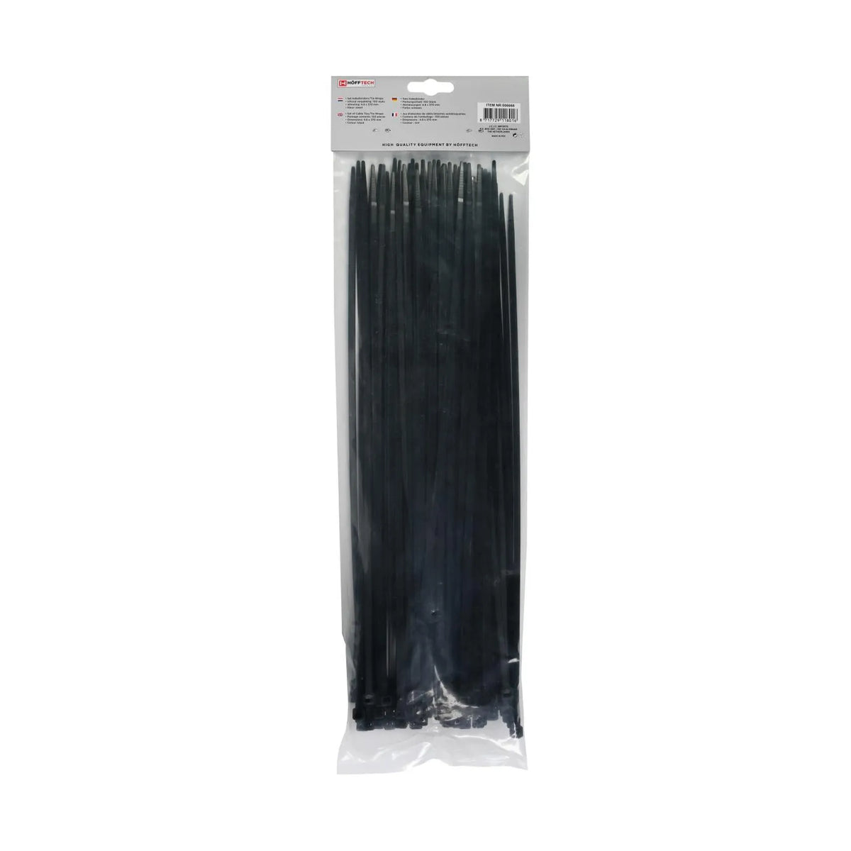 Benson Tools Kabelbinders 4.8 x 380 mm 100 dlg zwart