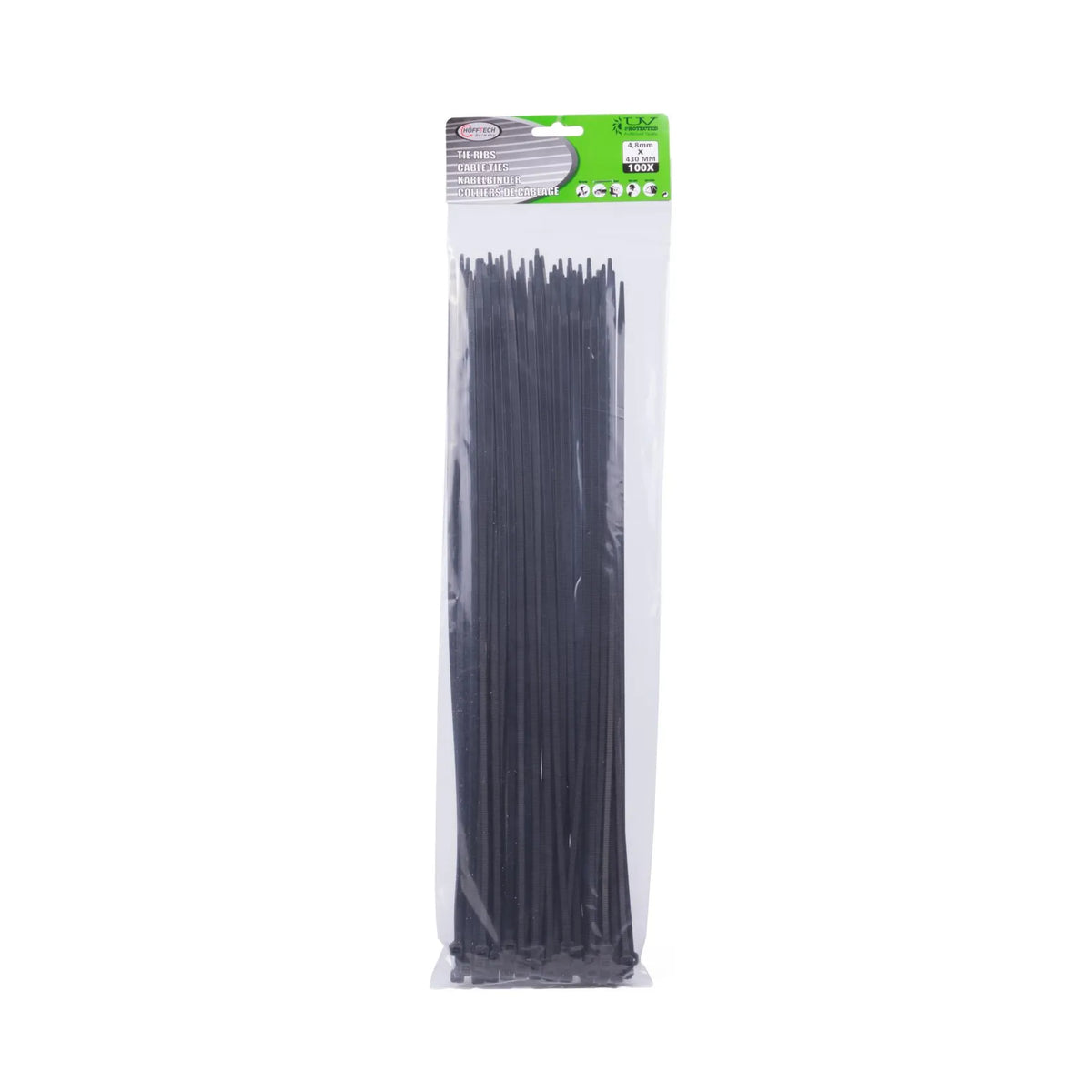 Benson Tools Kabelbinders 4.8 x 430 mm 100 dlg zwart