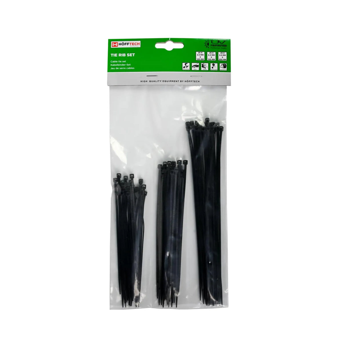 Benson Tools Kabelbinders 75 stuks zwart
