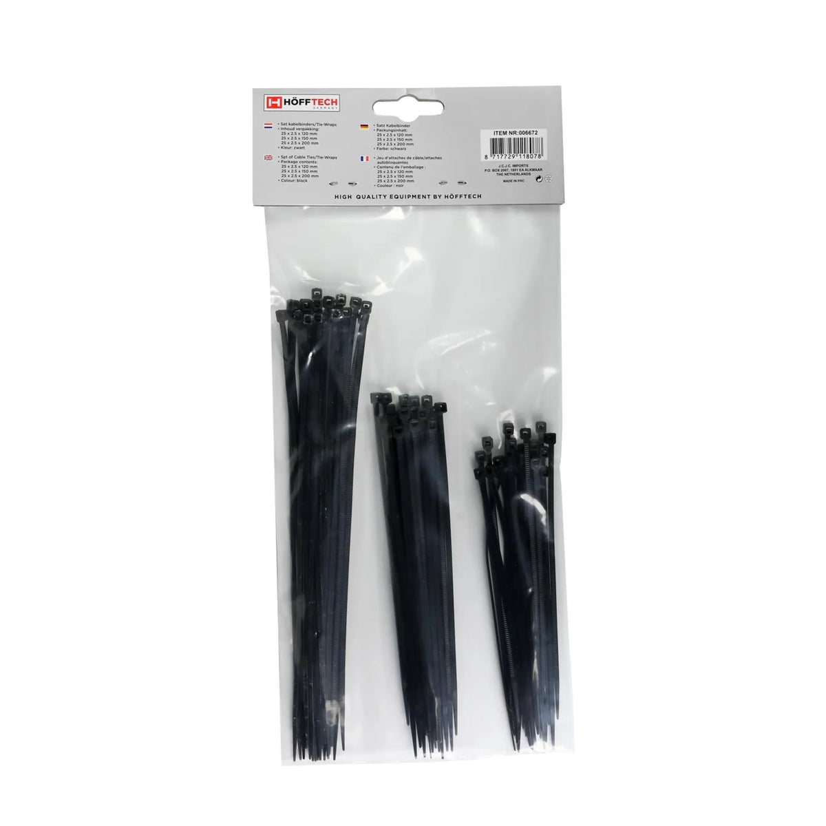 Benson Tools Kabelbinders 75 stuks zwart
