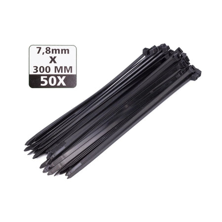 Benson Tools Kabelbinders 7.8 x 300 mm 50 dlg zwart