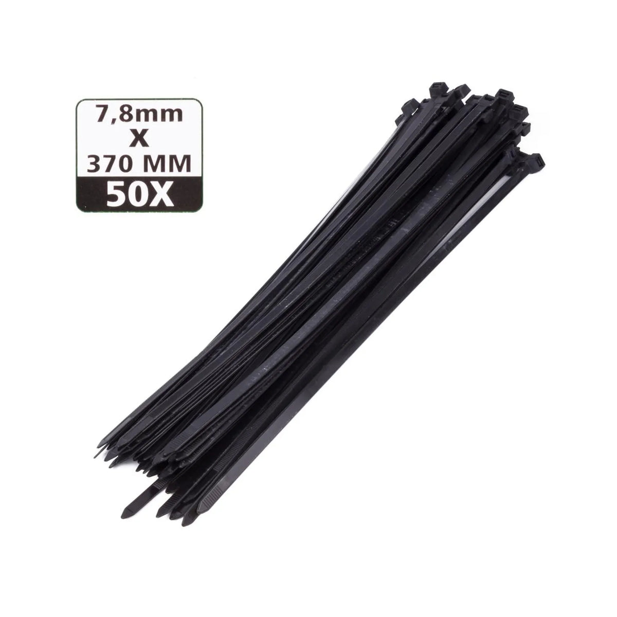 Benson Tools Kabelbinders 7.6 x 370 mm 50 dlg zwart
