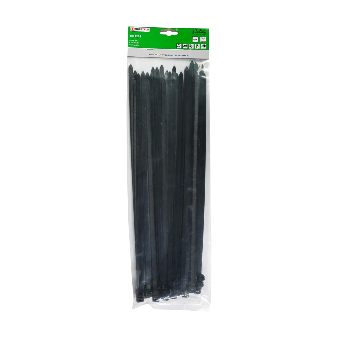 Benson Tools Kabelbinders 7.6 x 370 mm 50 dlg zwart