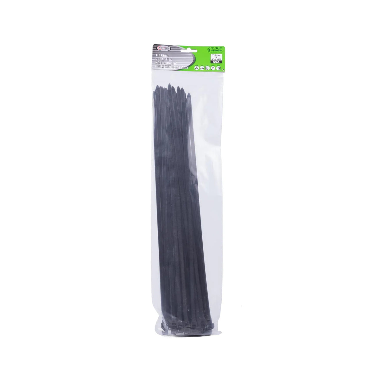 Benson Tools Kabelbinders 7.8 x 450 mm 50 dlg wit