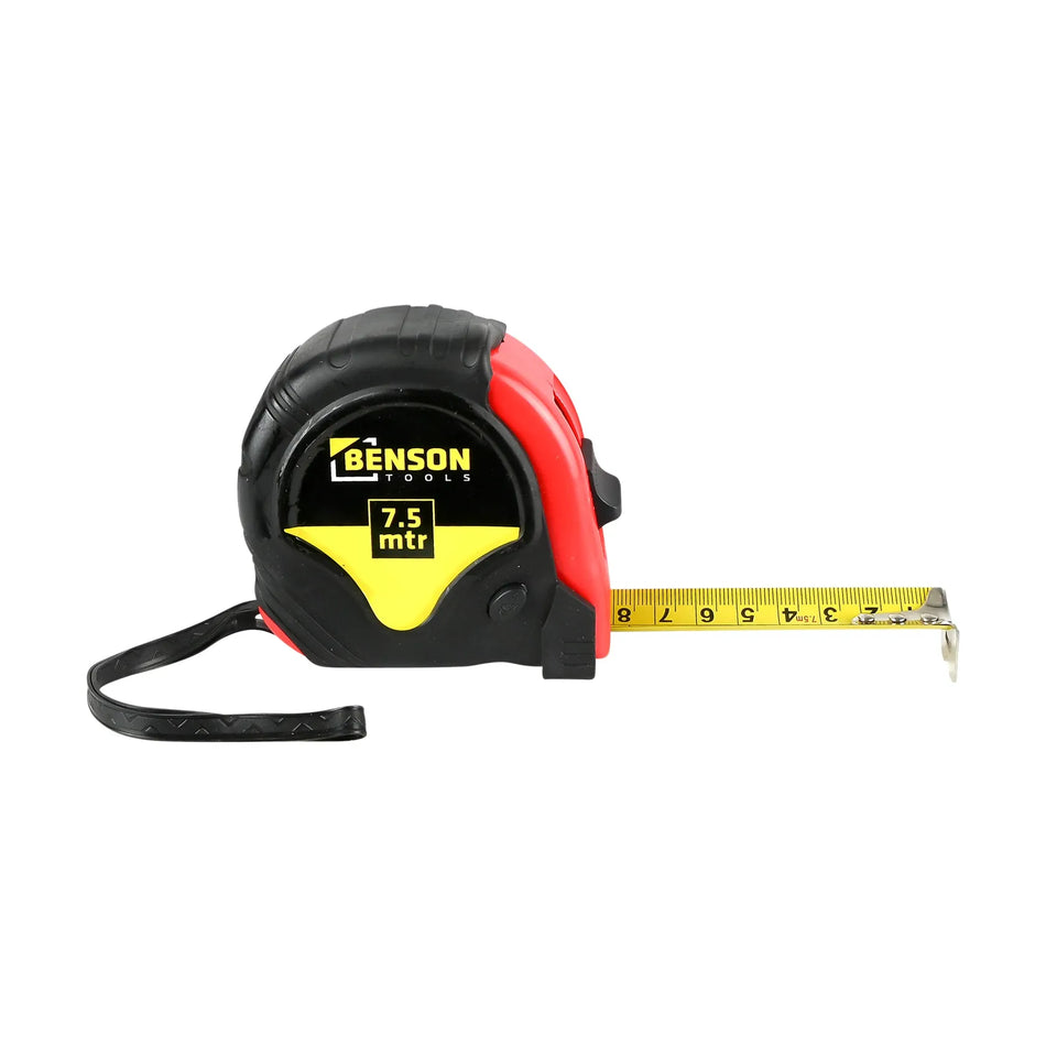 Benson Tools Rolbandmaat rubber 7.5 mtr x 25 mm