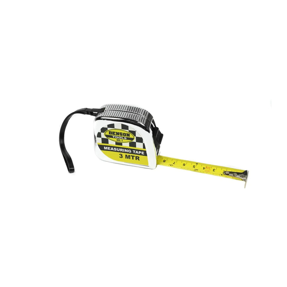 Benson Tools Rolbandmaat chroom 3 mtr x 16 mm