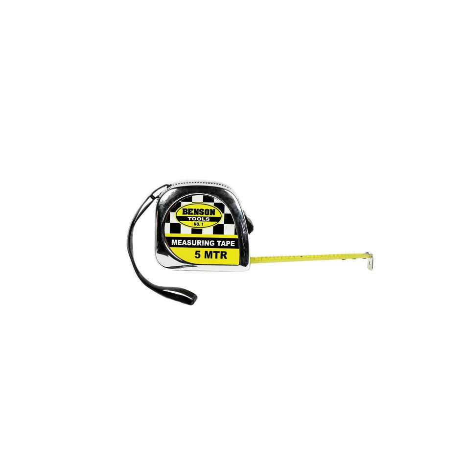 Benson Tools Rolbandmaat chroom 5 mtr x 19 mm