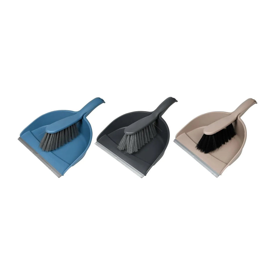 Benson Clean Stoffer en blik rubber rand 22 cm mix