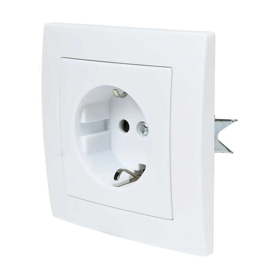 Benson Electric Stopcontact RA inbouw wit