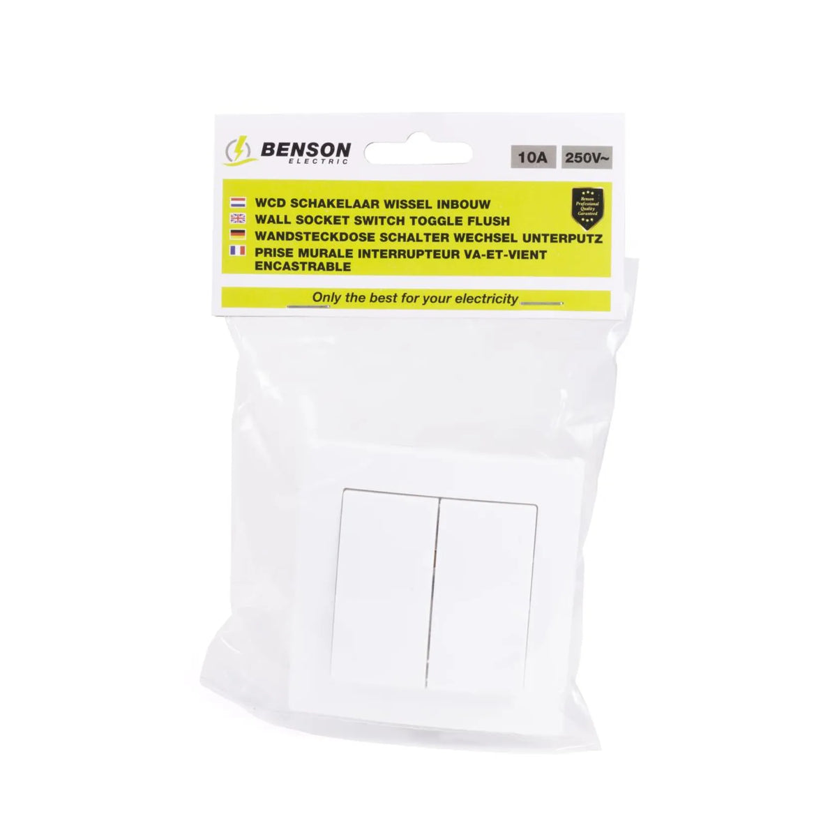 Benson Electric Schakelaar wissel inbouw wit
