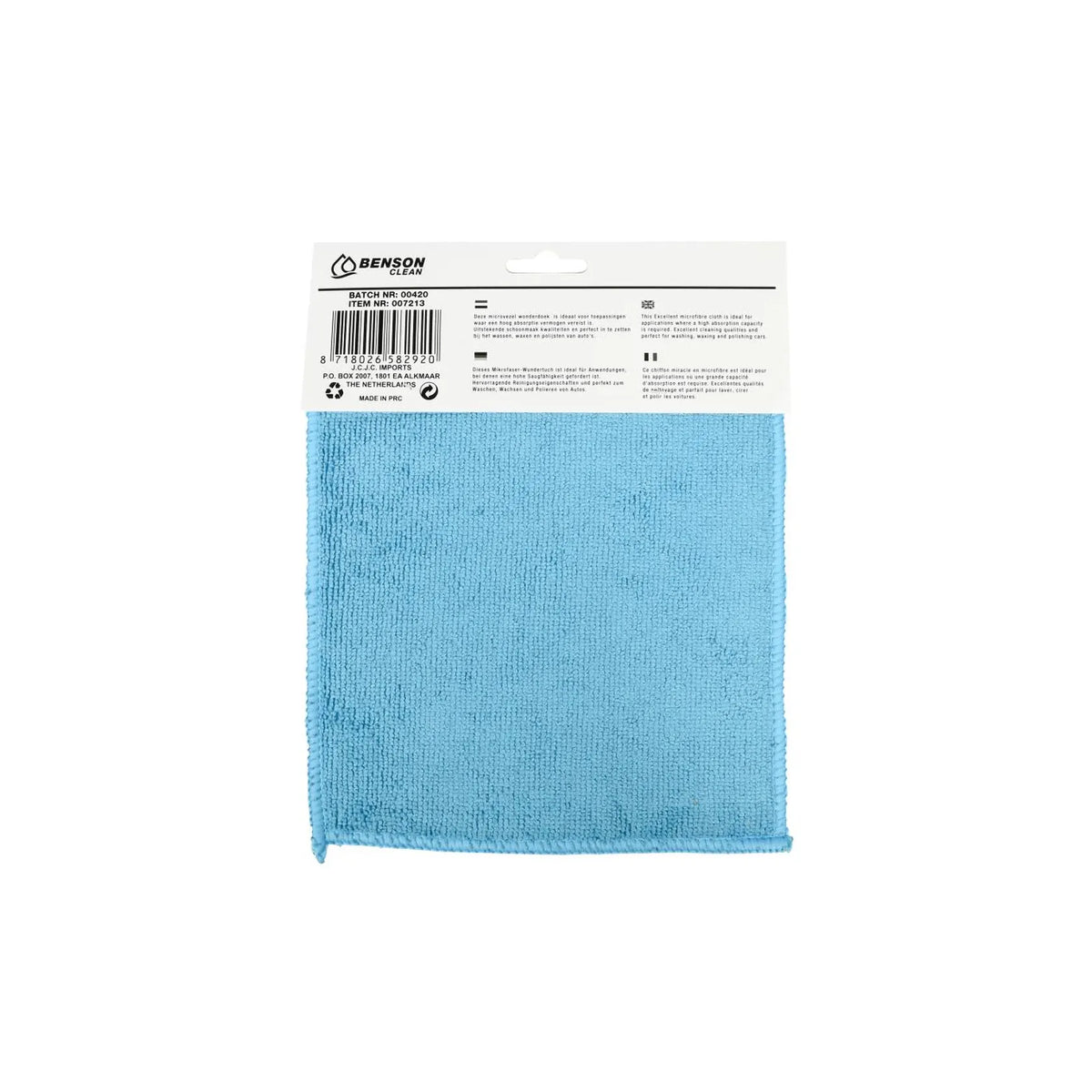 Benson Clean Sponsdoek microfiber 19 x 22 cm