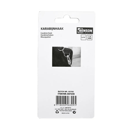 Benson Tools Karabijnhaak 7.9 mm 5/16"