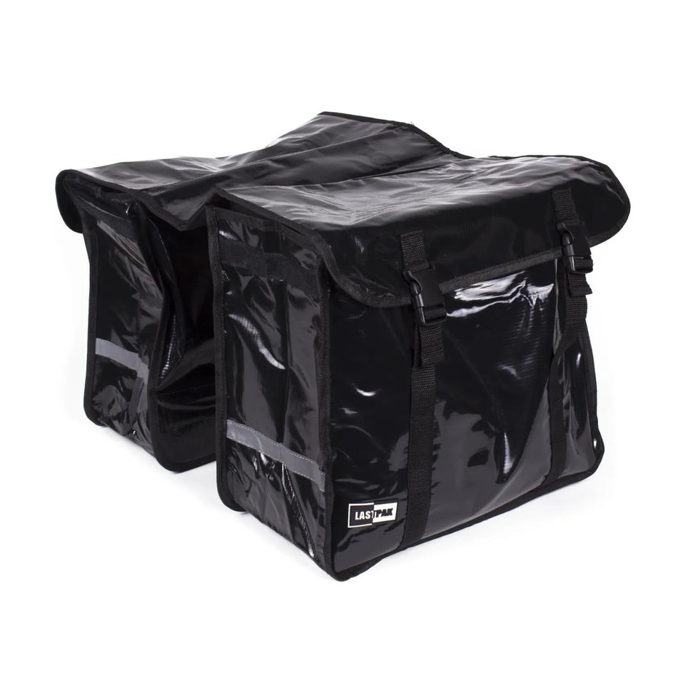 Lastpak Fietstas dubbel 46 ltr bisonyl zwart