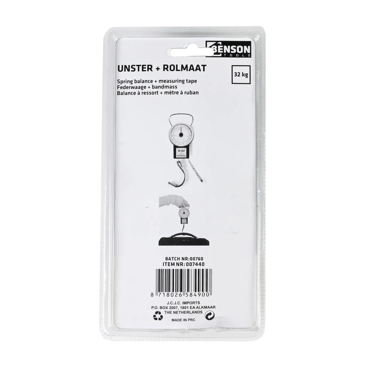 Benson Tools Unster koffer 32 kg + rolmaat