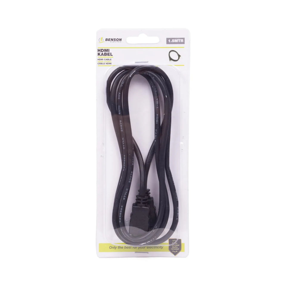 Benson Electric HDMI kabel 1.5 mtr