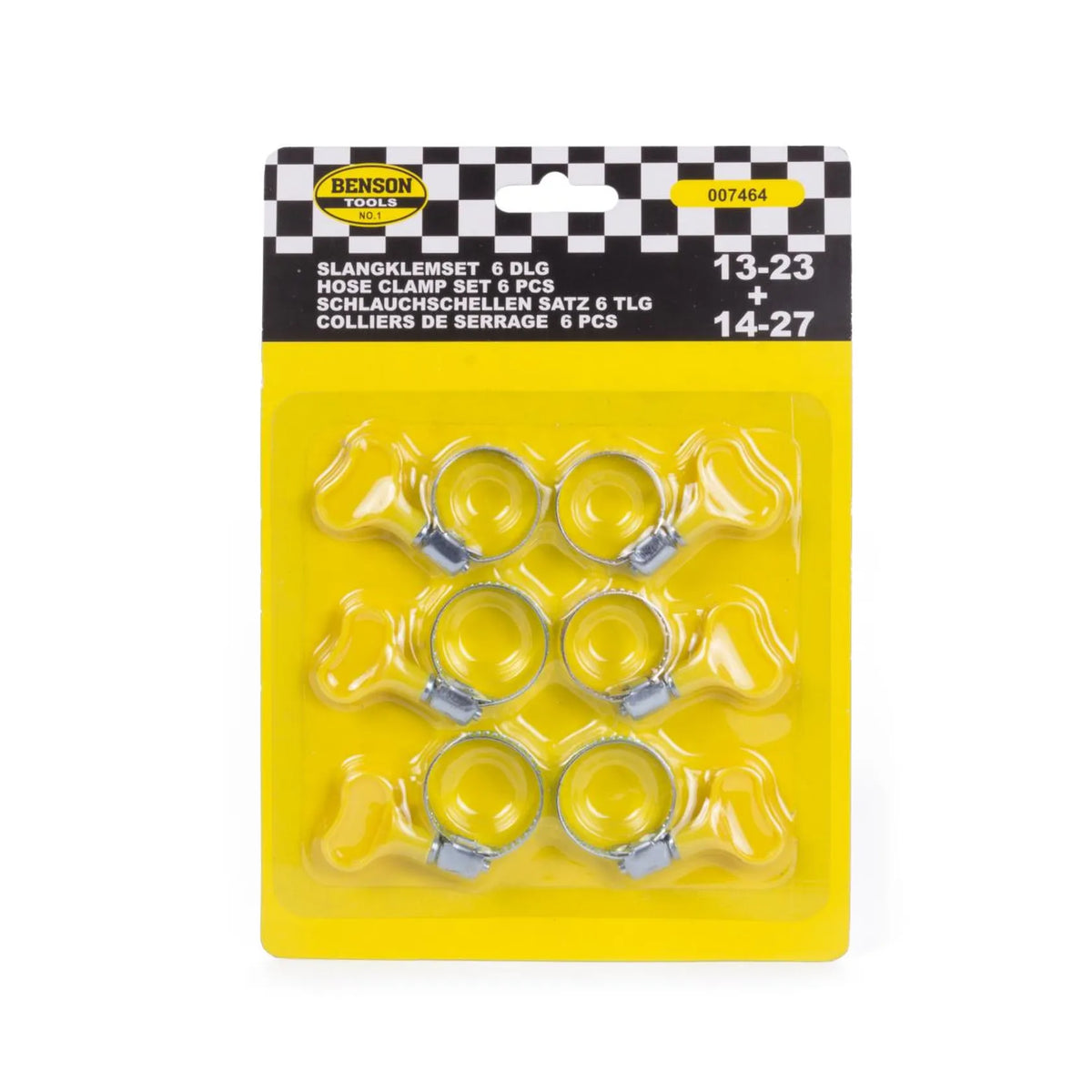 Benson Tools Slangklemmen set 6 dlg 13-23 + 14-27
