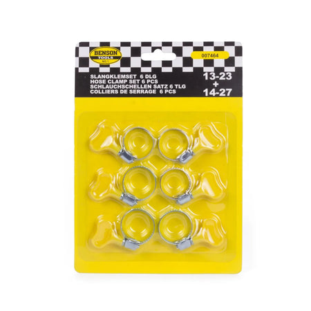 Benson Tools Slangklemmen set 6 dlg 13-23 + 14-27