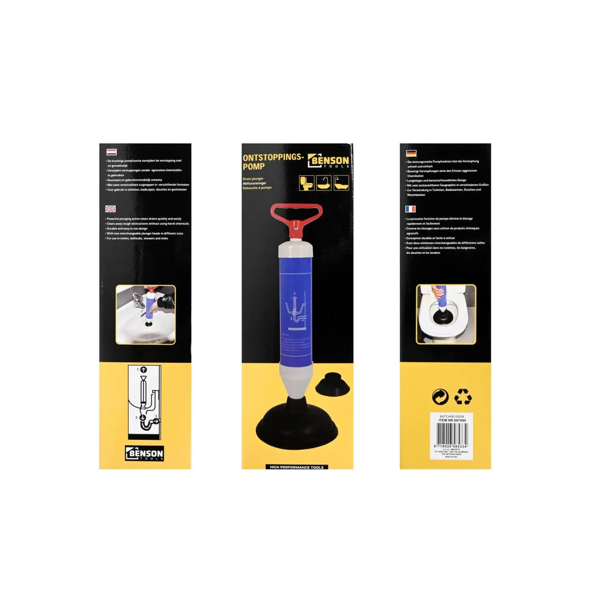 Benson Tools Gootsteenontstopper drain buster