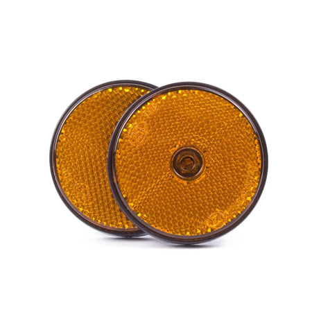 Handelsonderneming Diverza Reflector rond oranje 60 mm 2 dlg E4