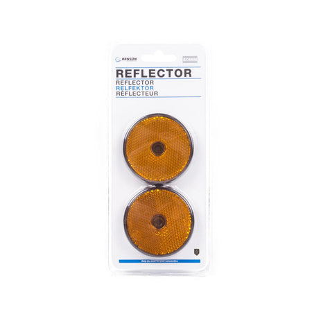 Handelsonderneming Diverza Reflector rond oranje 60 mm 2 dlg E4