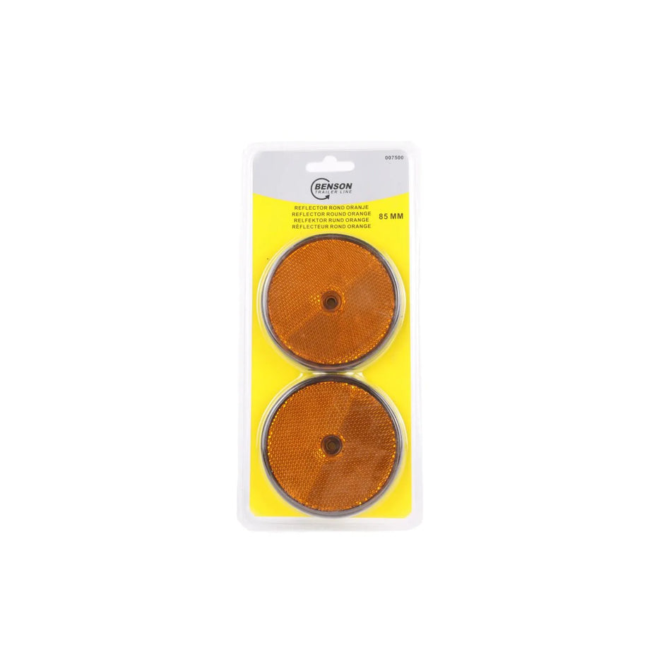 Benson Automotive Reflector rond oranje 85 mm 2 dlg E4