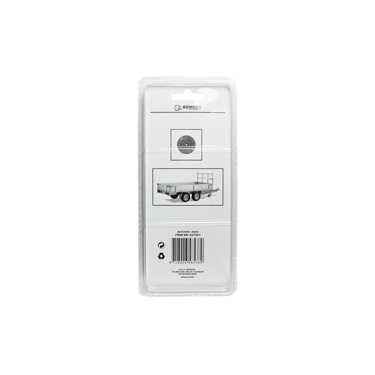 Benson Automotive Reflector rond rood 60 mm 2 dlg E4