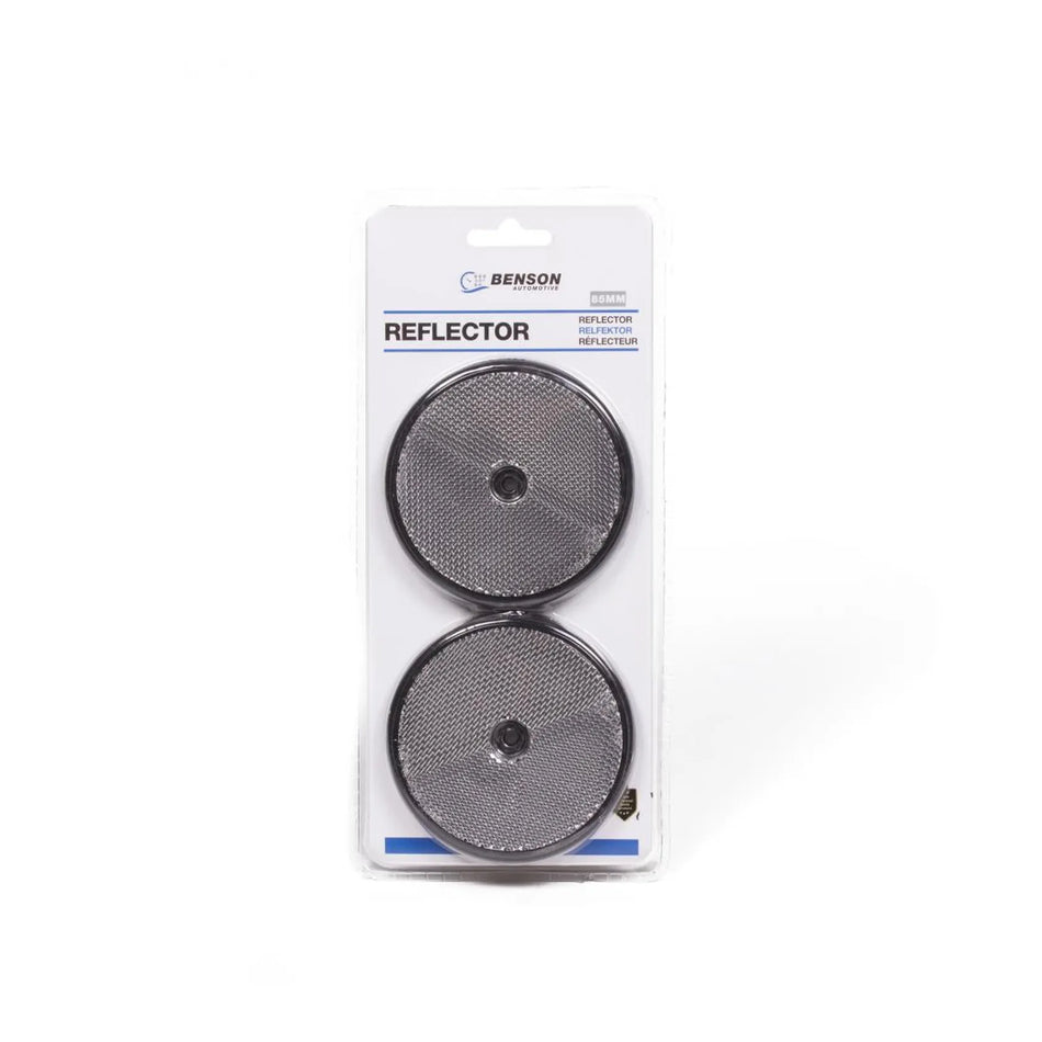 Benson Automotive Reflector rond wit 85 mm 2 dlg E4