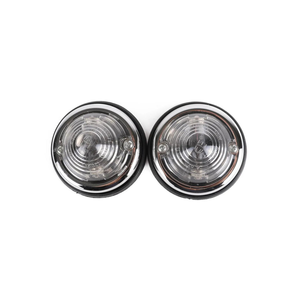 Benson Automotive Zijlamp chrome wit 70 mm 2 dlg E9