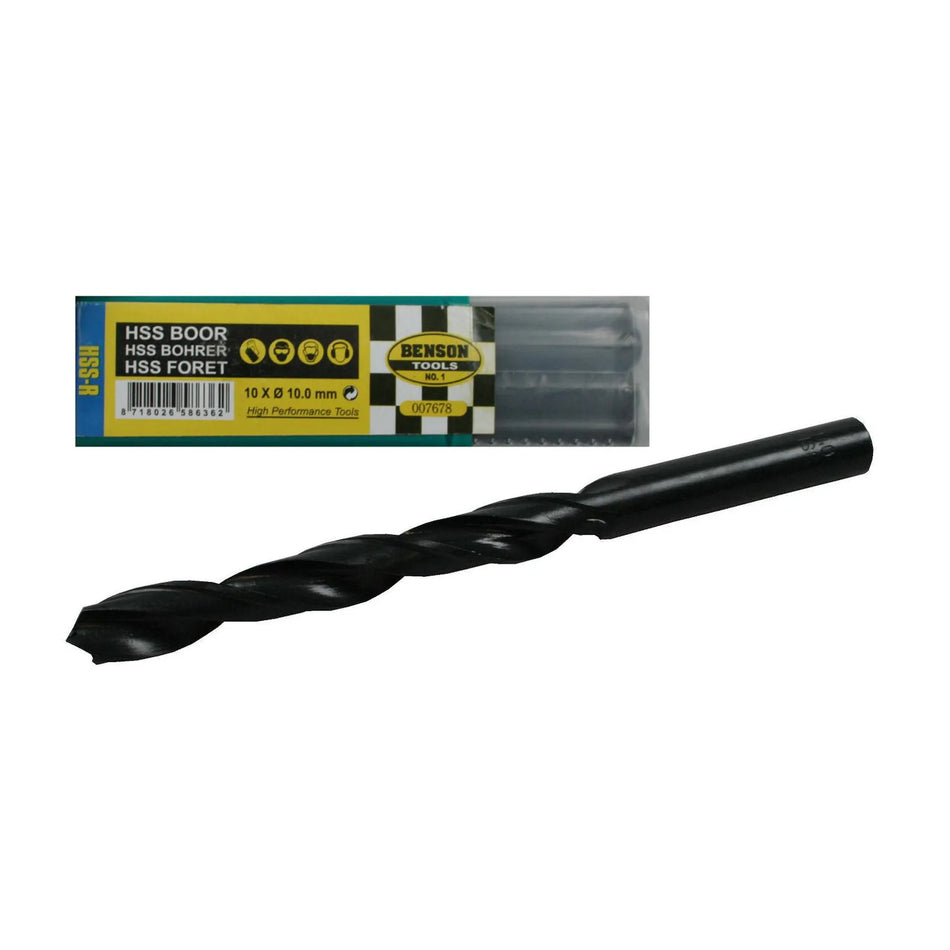 Benson Tools HSS boor 10.0 mm 10 dlg