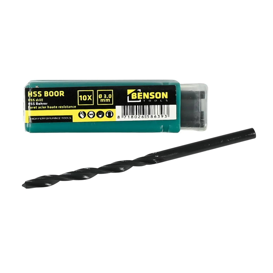 Benson Tools HSS boor 3.0 mm 10 dlg