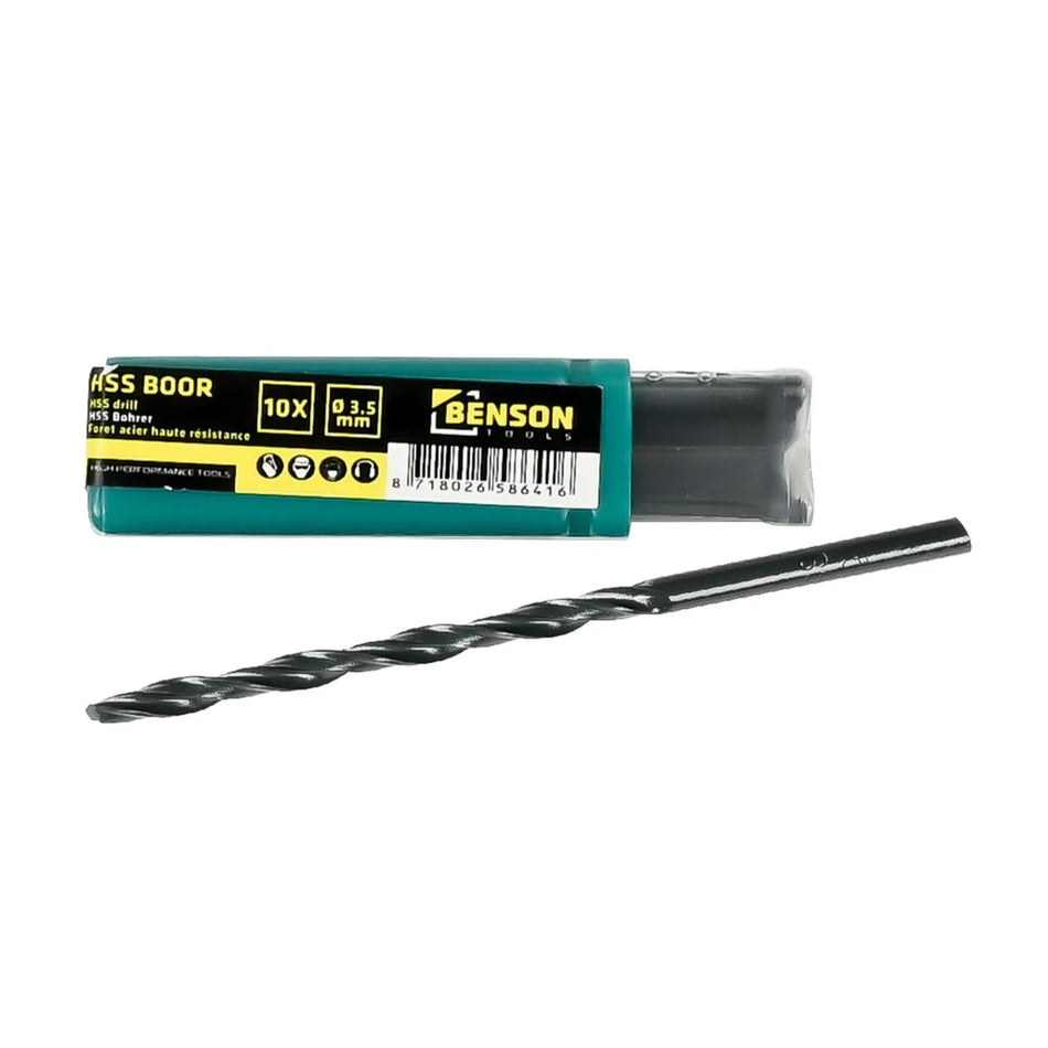Benson Tools HSS boor 3.5 mm 10 dlg