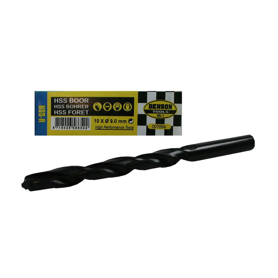 Benson Tools HSS boor 9.0 mm 10 dlg