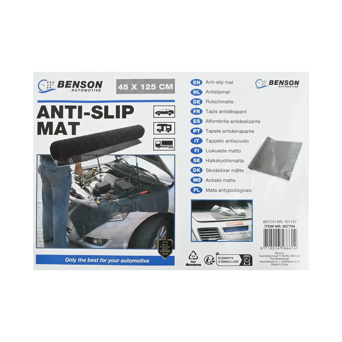 Benson Automotive Antislipmat 45 x 125 cm
