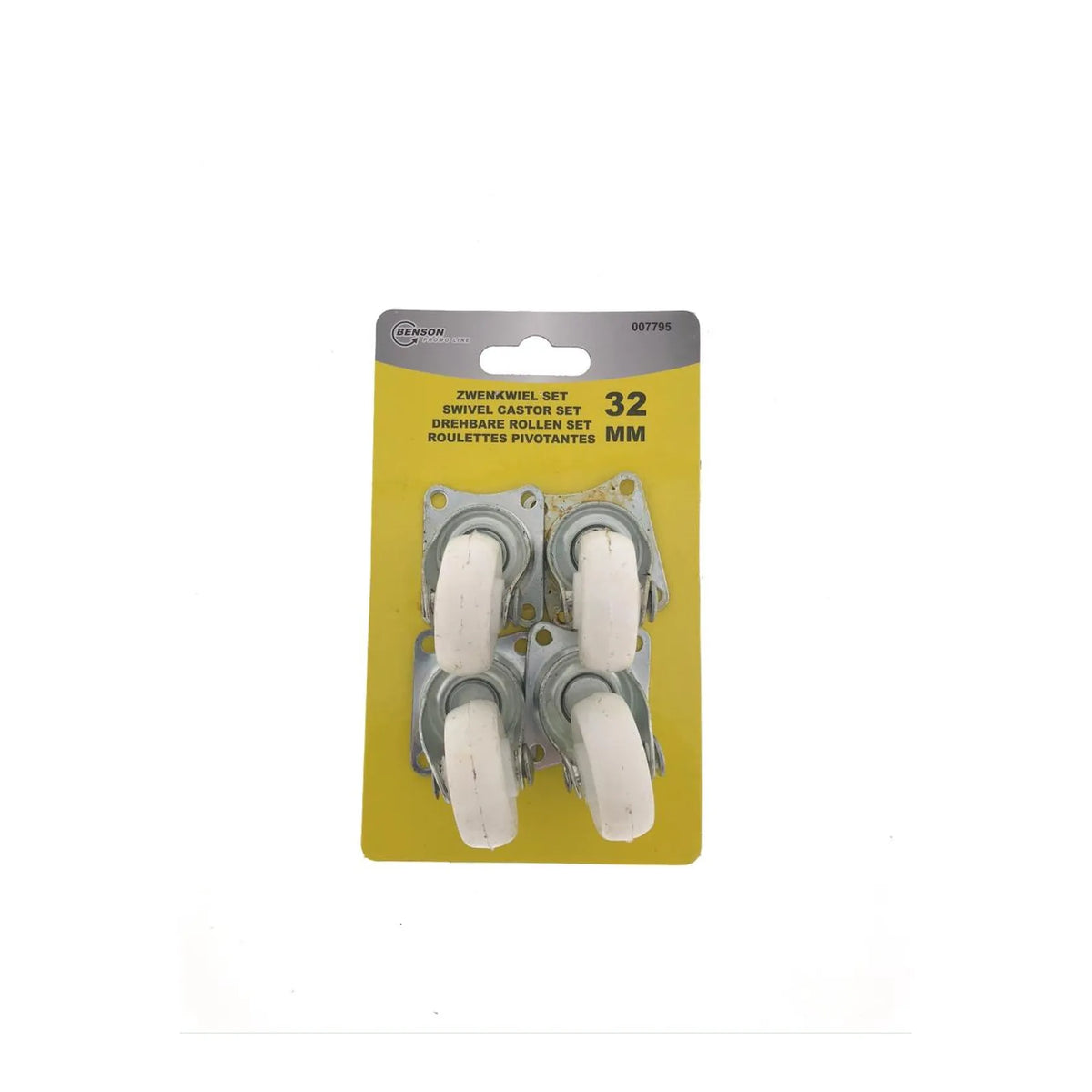 Benson Tools Zwenkwiel set 32 mm wit 4 dlg
