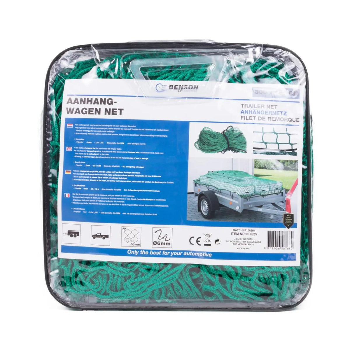 Benson Automotive Aanhangwagen net 3,0 x 1,60 in tas Profi