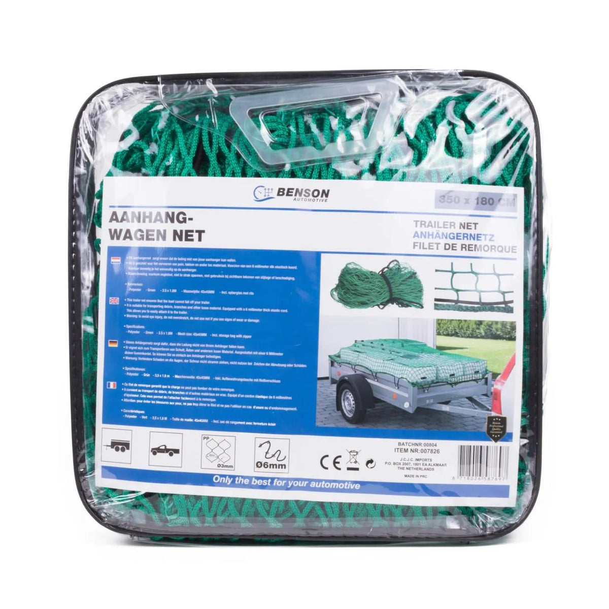 Benson Automotive Aanhangwagen net 3,5 x 1,80 in tas Profi