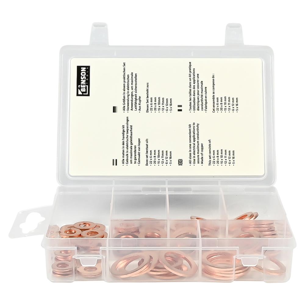 Benson Tools Ringenset koper 80-delig