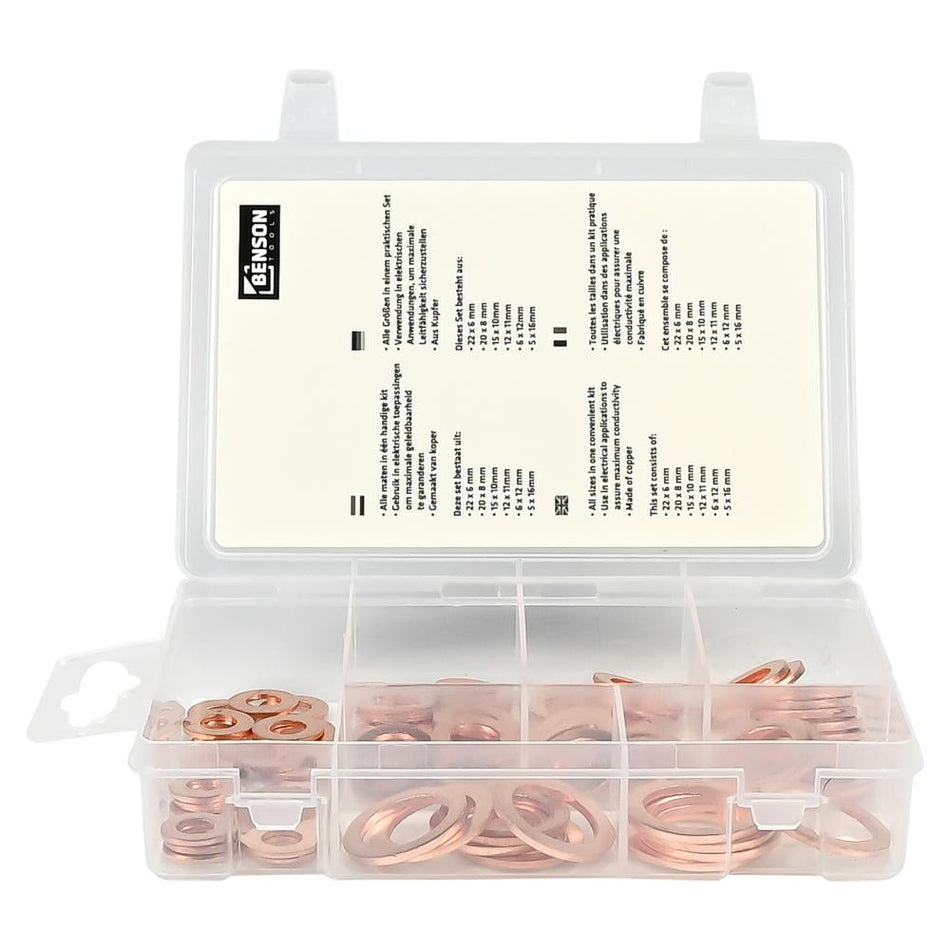 Benson Tools Ringenset koper 80-delig