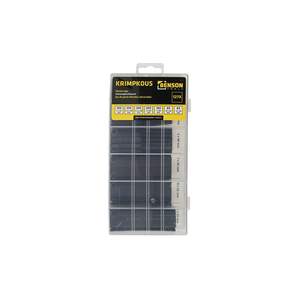 Benson Tools Krimpkous 127-delig Zwart